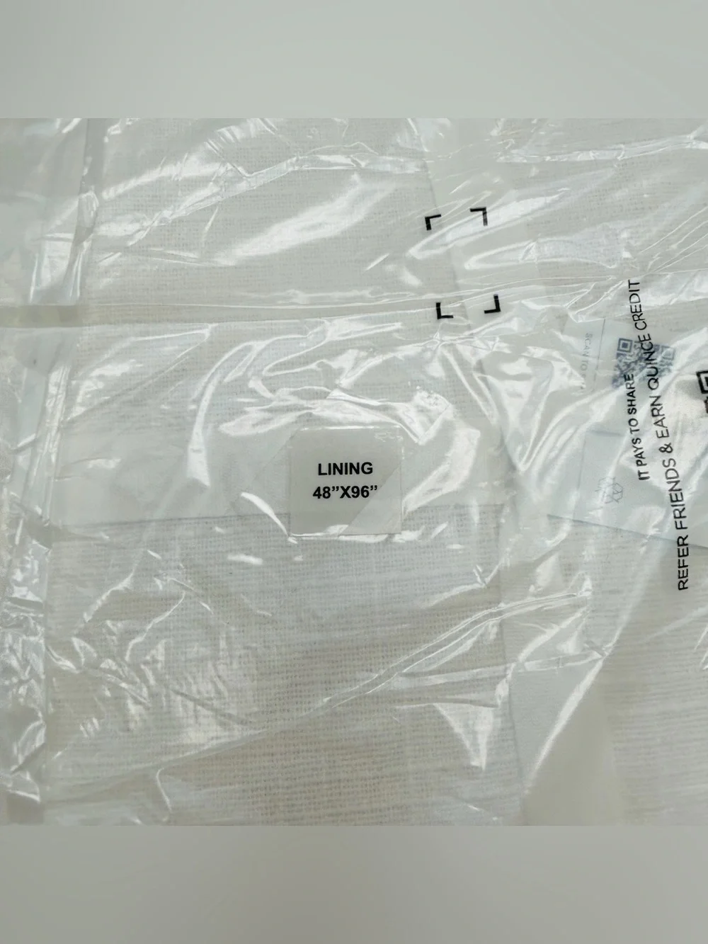 NWT QUINCE Set Of 2 48x96 Cotton Slub Room Darkening Curtains White 9721